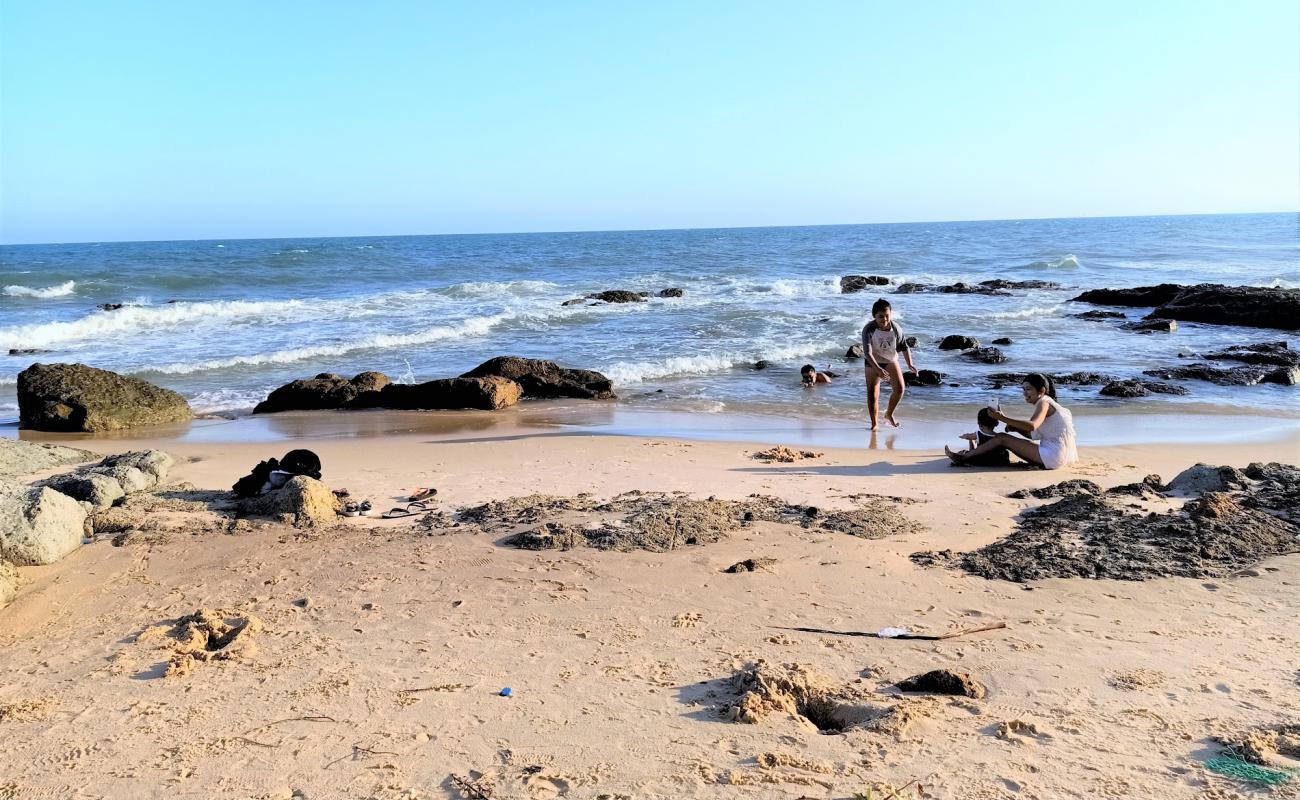 Photo of Bai da Ong Dia with bright sand & rocks surface