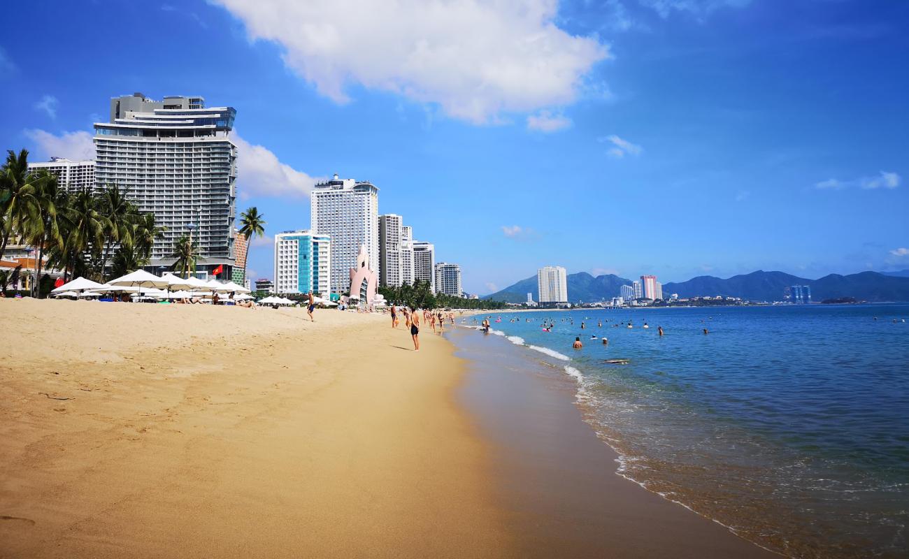 Photo of Nha Trang Beach with bright fine sand surface