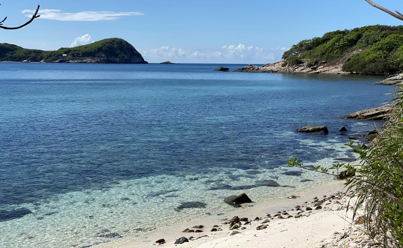 Photo of Bang Beach with bright sand & rocks surface