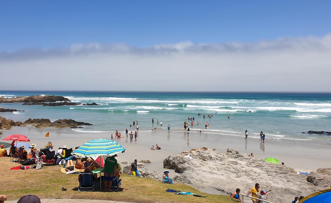 Photo of Voelklip beach with bright fine sand surface