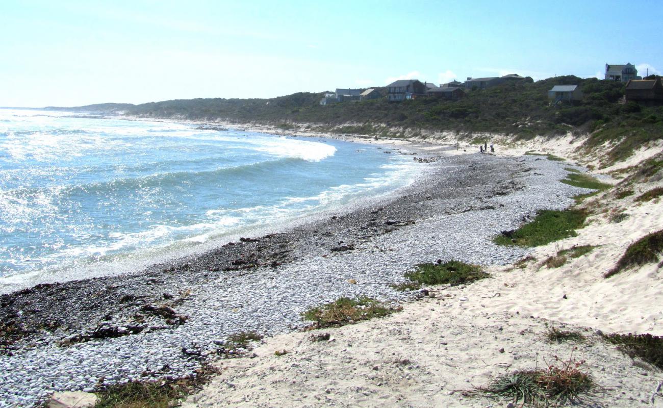 Photo of Pebble beach with gray sand &  pebble surface