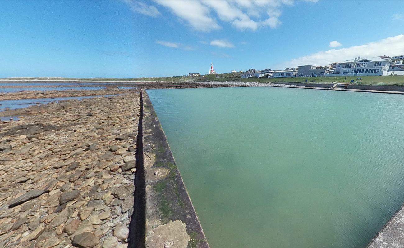 Photo of L'Agulhas tidal pool with turquoise water surface