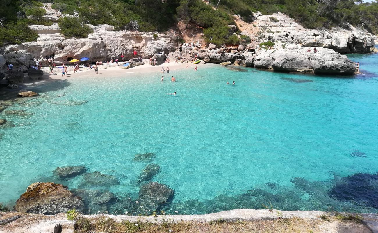 Photo of Cala Mitjaneta with bright fine sand surface