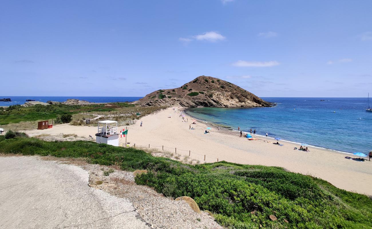 Photo of Cala Mesquida with bright fine sand surface