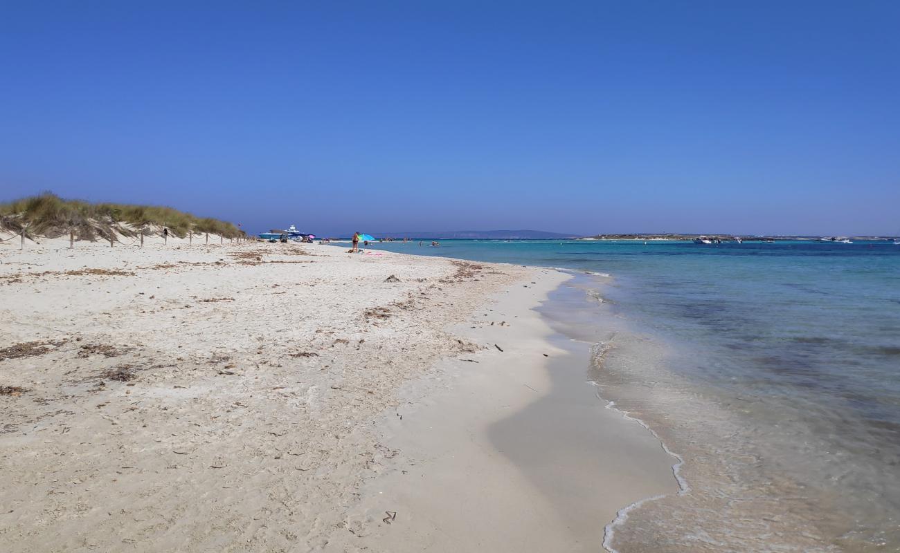 Photo of Platja de S'Alga with white fine sand surface