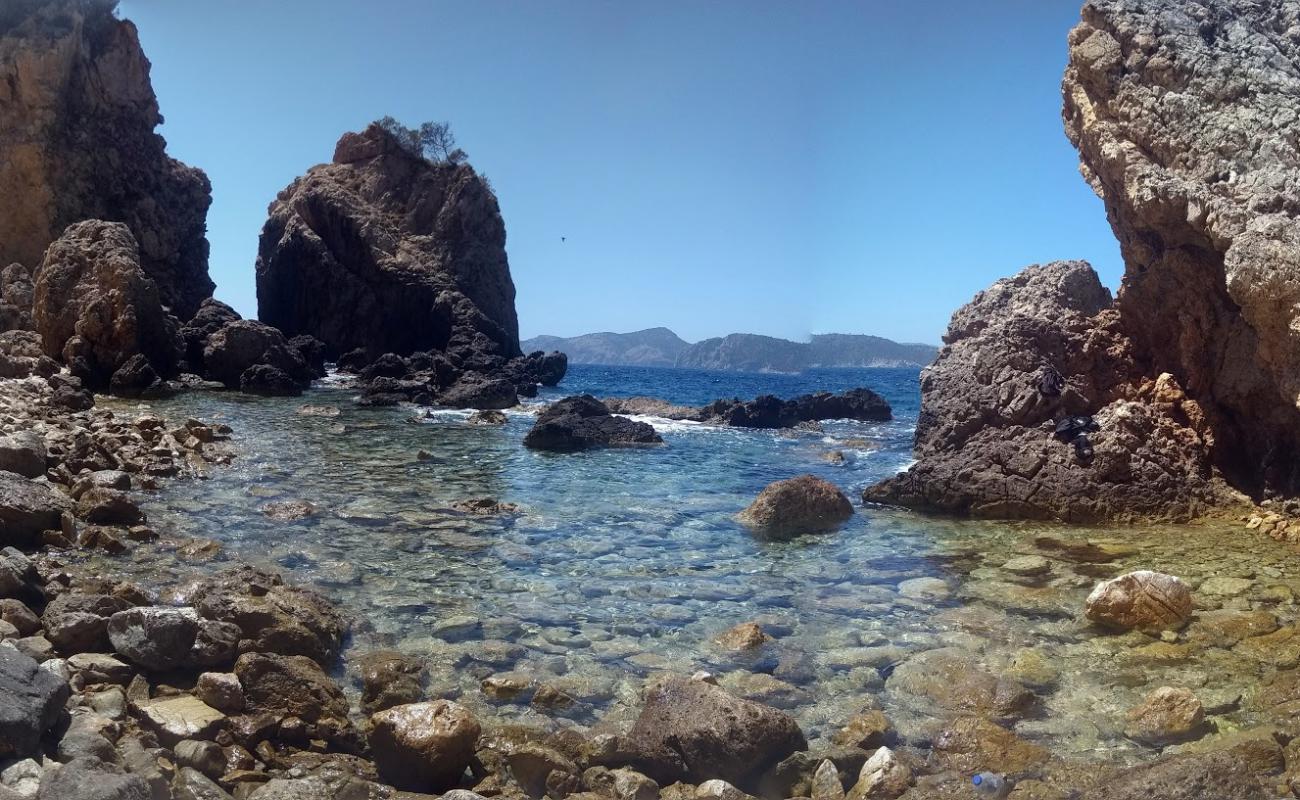 Photo of Cala Malgrat with rocks cover surface