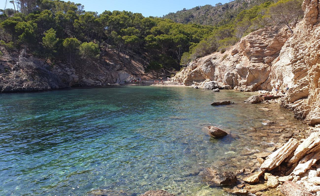 Photo of Calo d'en Monjo with bright sand & rocks surface