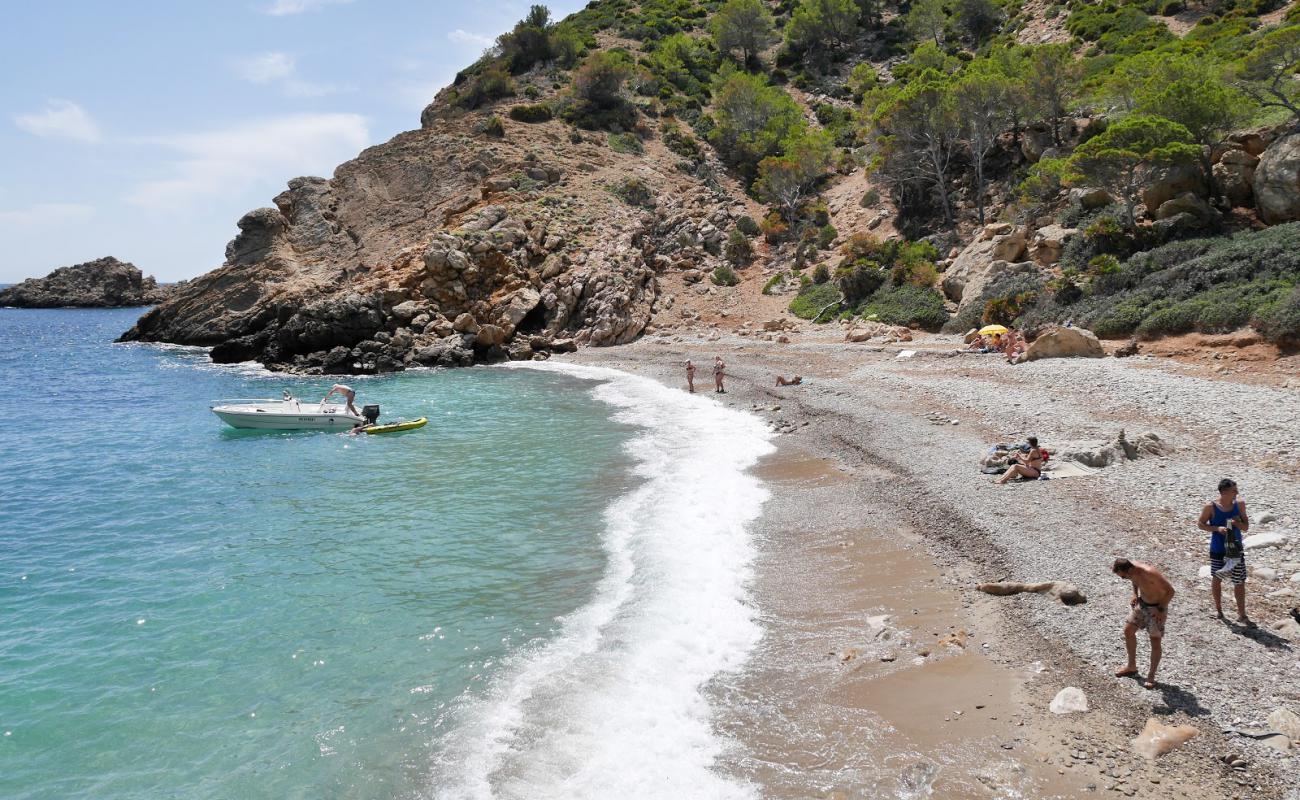 Photo of Cala D'egos with bright sand & rocks surface