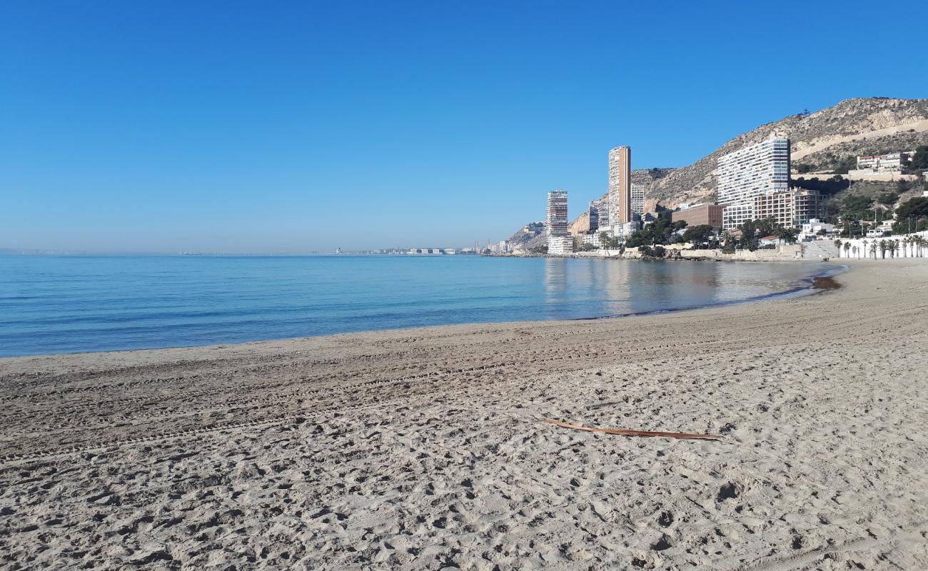 Photo of Albufereta Beach with bright sand surface