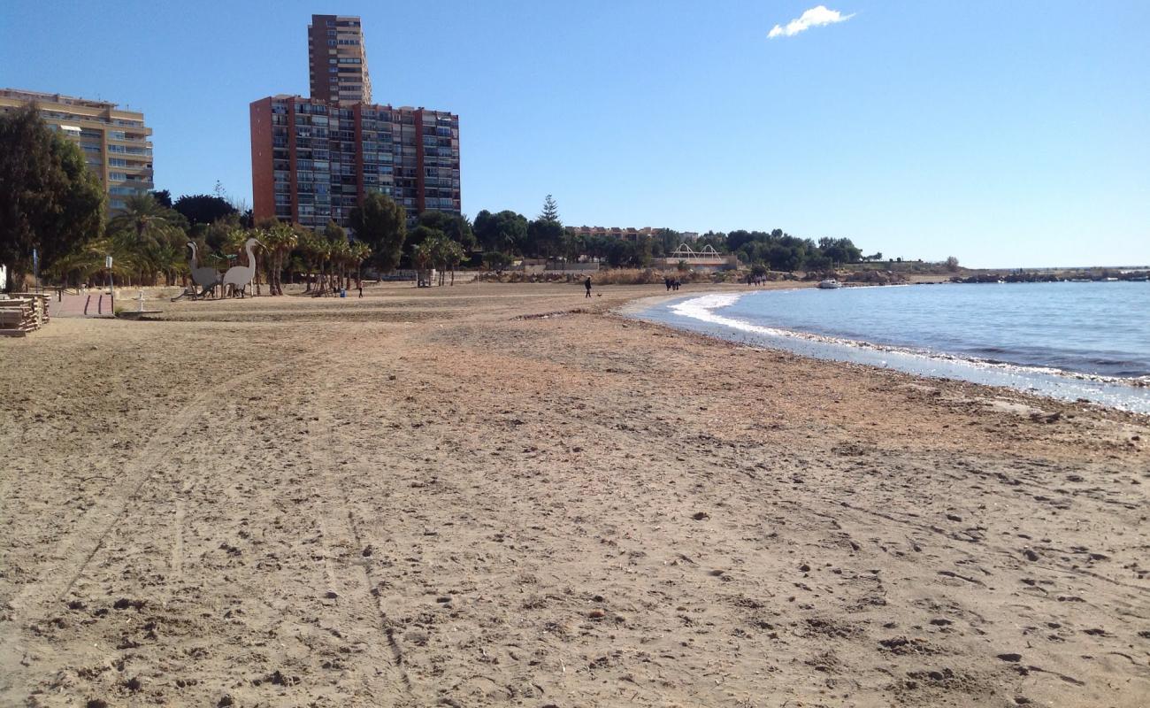 Photo of Almadraba Beach with black sand & pebble surface