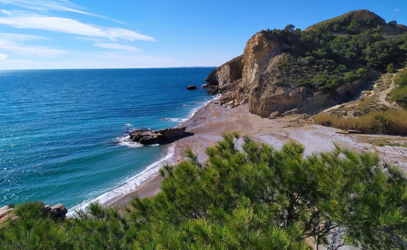 Photo of Playa la Caleta with brown shell sand surface