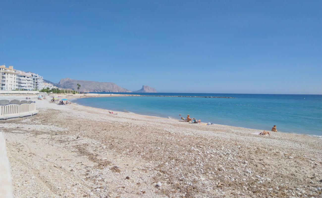 Photo of Platja de l'Espigo with light pebble surface