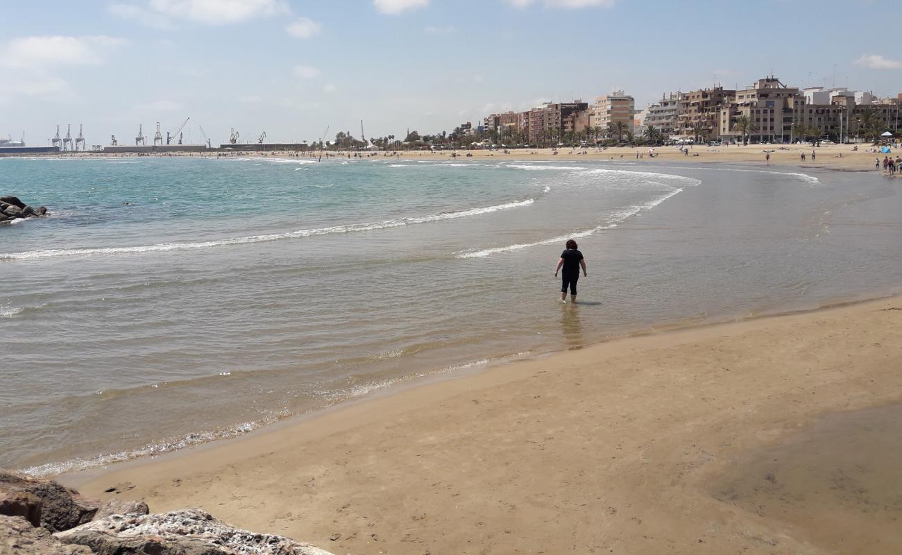 Photo of Puerto de Sagunto with brown fine sand surface