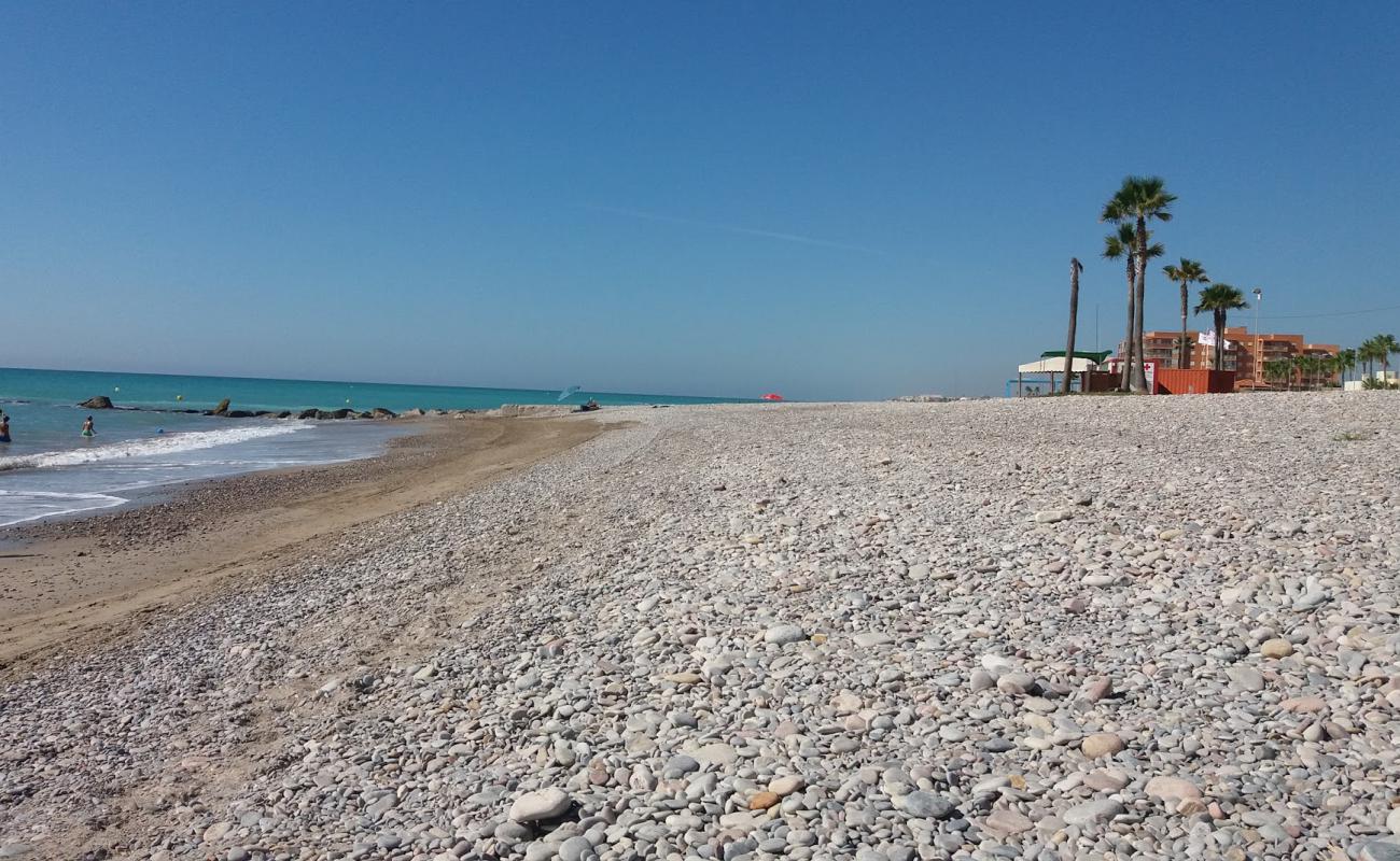 Photo of Platja amb Pedres with gray fine pebble surface