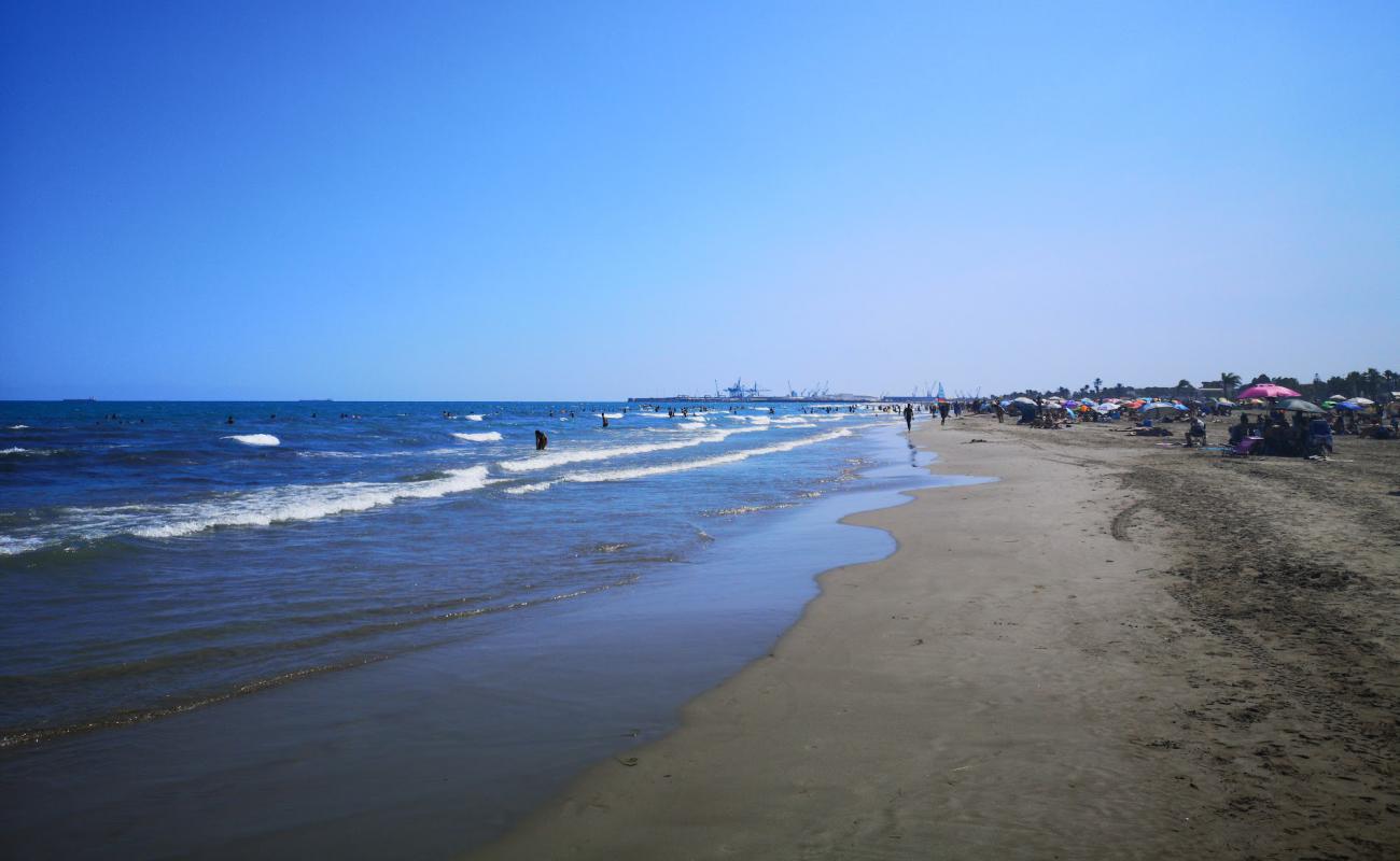 Photo of Platja del Gurugu with brown sand surface