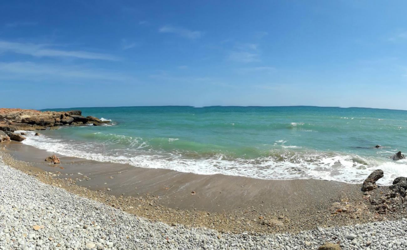 Photo of Platja del Moro 2 with gray sand &  pebble surface