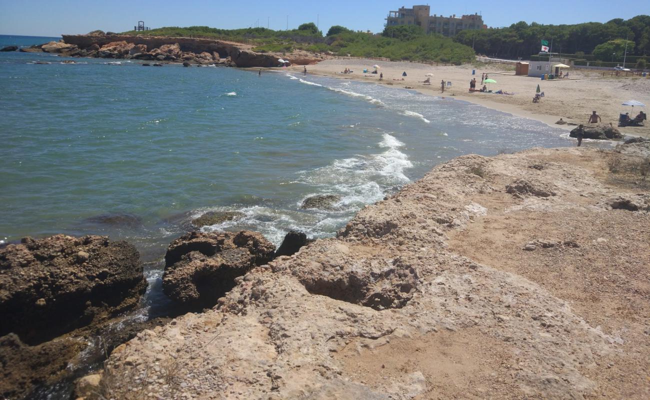 Photo of Playa del Moro with brown sand surface