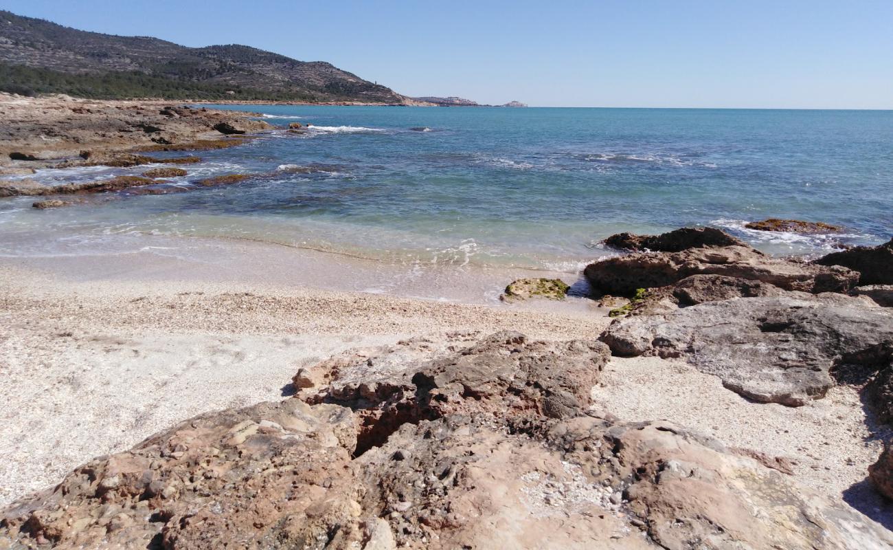 Photo of Platja del Pebret 2 with light sand &  pebble surface