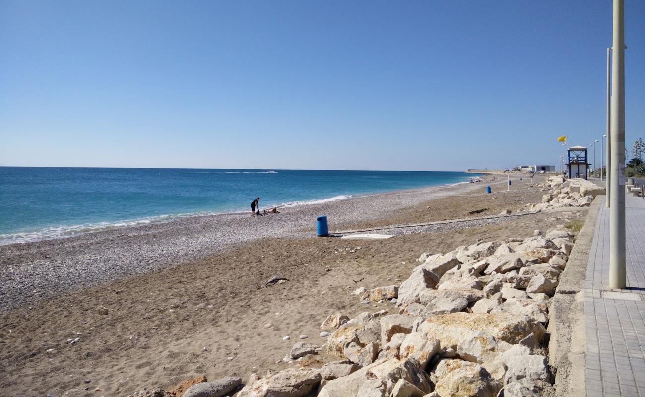 Photo of Platja Mar Xica with gray fine pebble surface