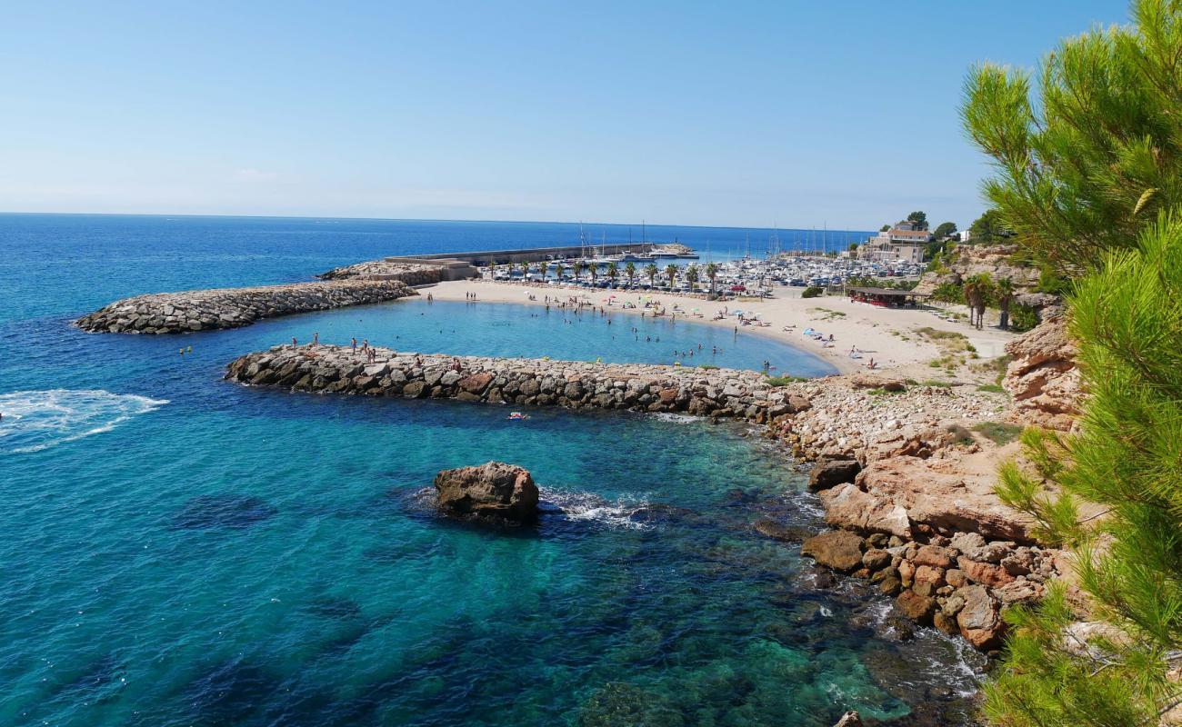 Photo of Platja Calafat II with brown sand surface