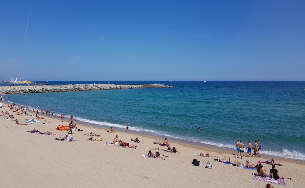 Photo of Playa Barceloneta with brown fine sand surface