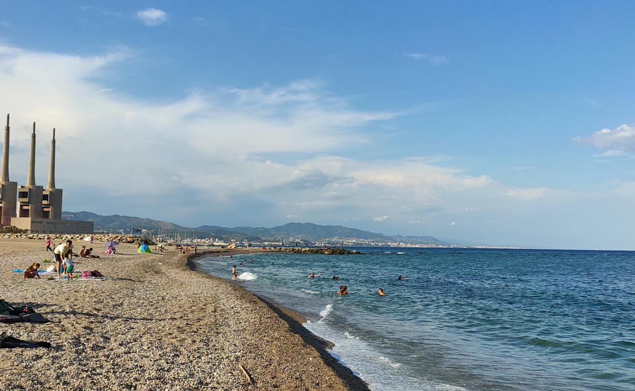 Photo of Platja del Forum with brown shell sand surface