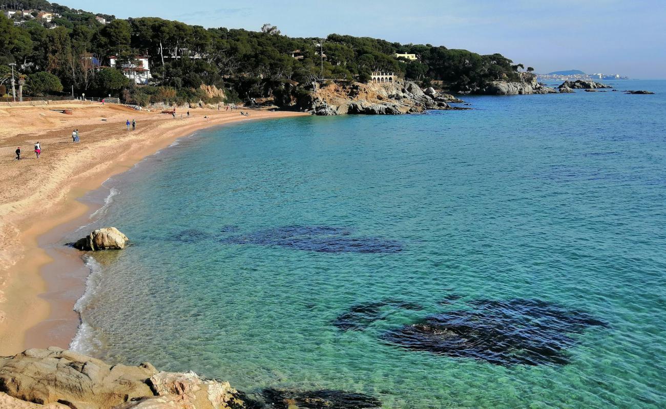 Photo of Cala Rovira with bright sand surface