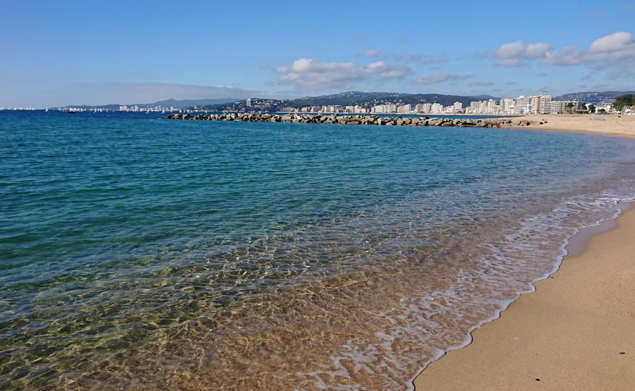 Photo of Palamos beach with bright sand surface