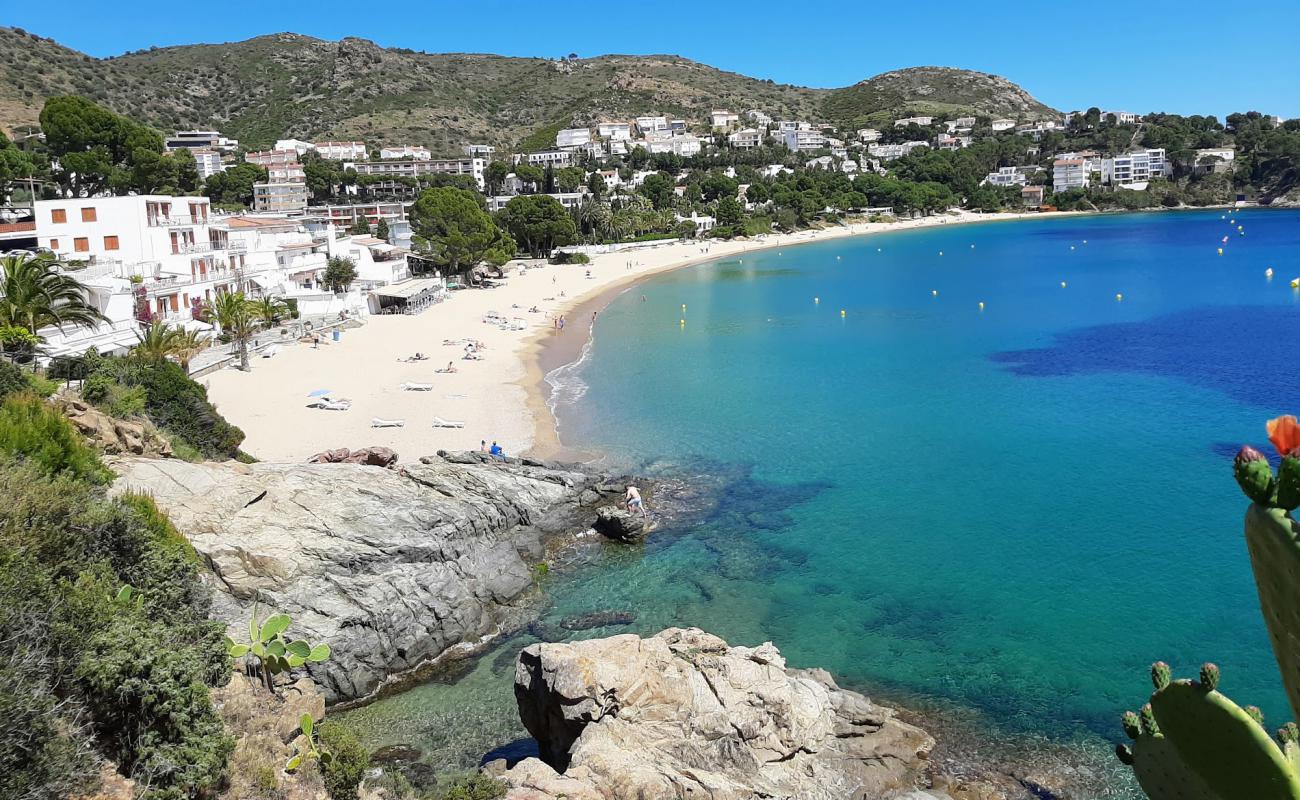 Photo of Almadrava Beach with bright fine sand surface