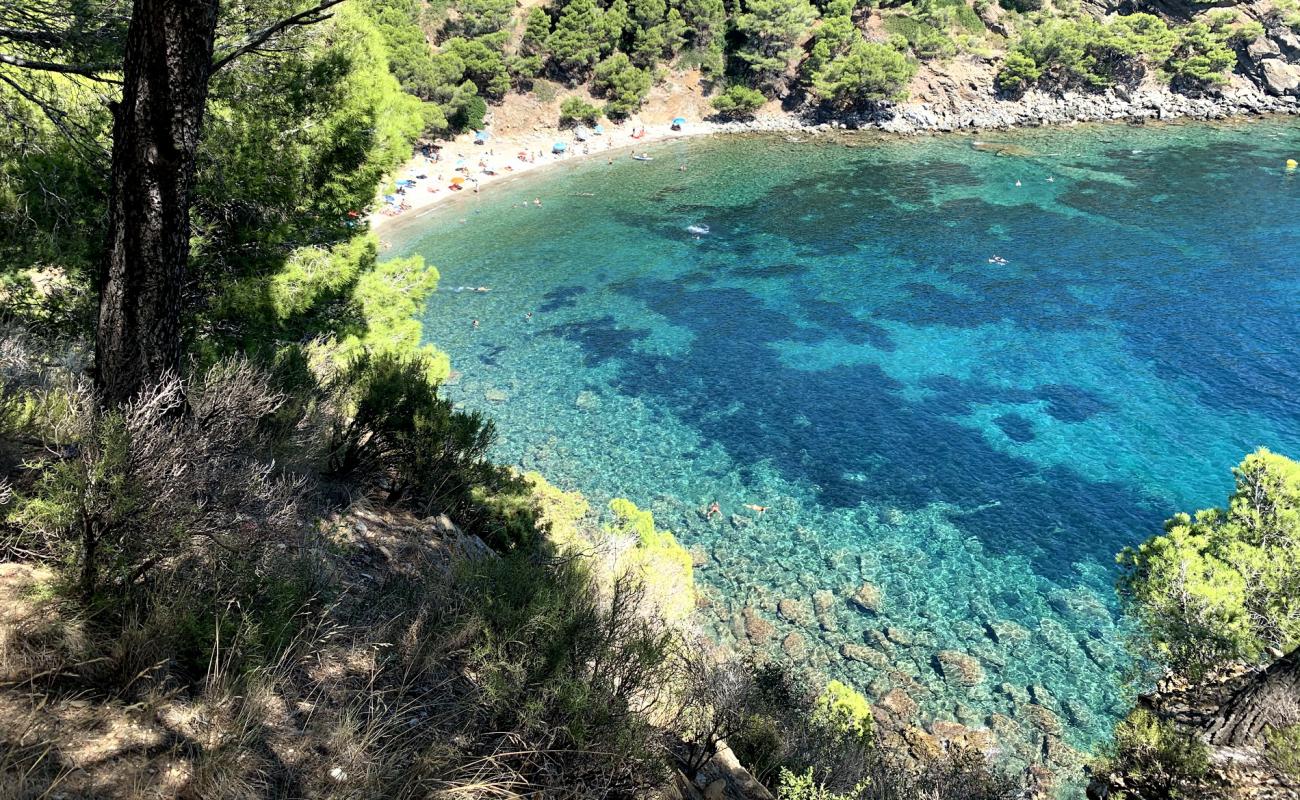 Photo of Cala Rostella with brown pebble surface