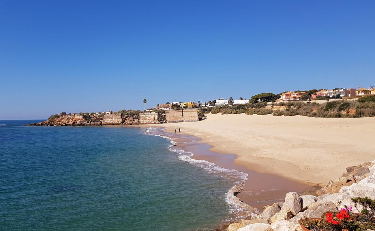 Photo of Playa de la Muralla with bright fine sand surface