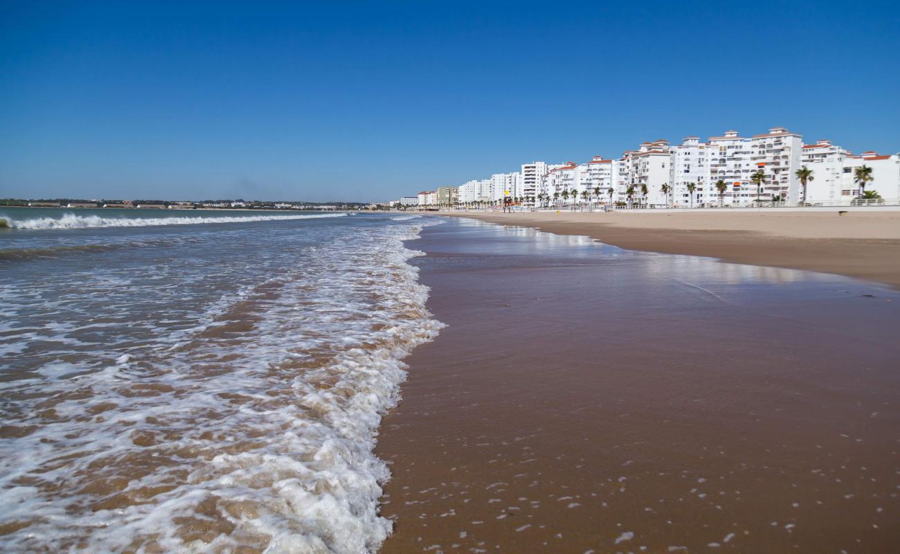 Photo of Valdelagrana Beach with bright fine sand surface