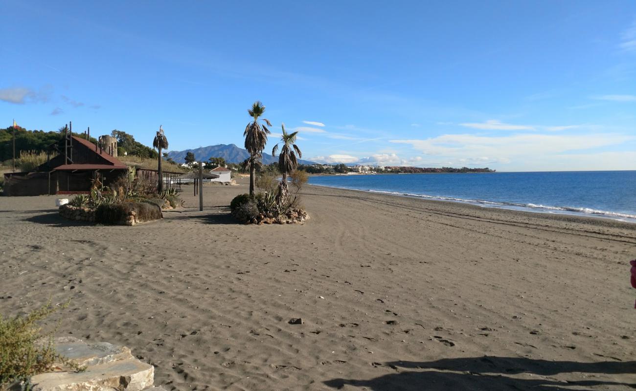 Photo of Playa del Velerin with gray sand surface