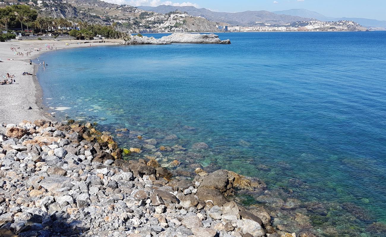 Photo of Playa Marina del Este with gray fine pebble surface