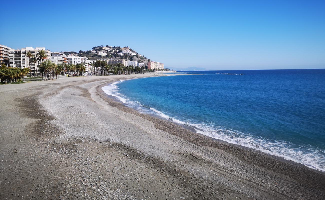 Photo of Puerta del Mar with gray sand &  pebble surface