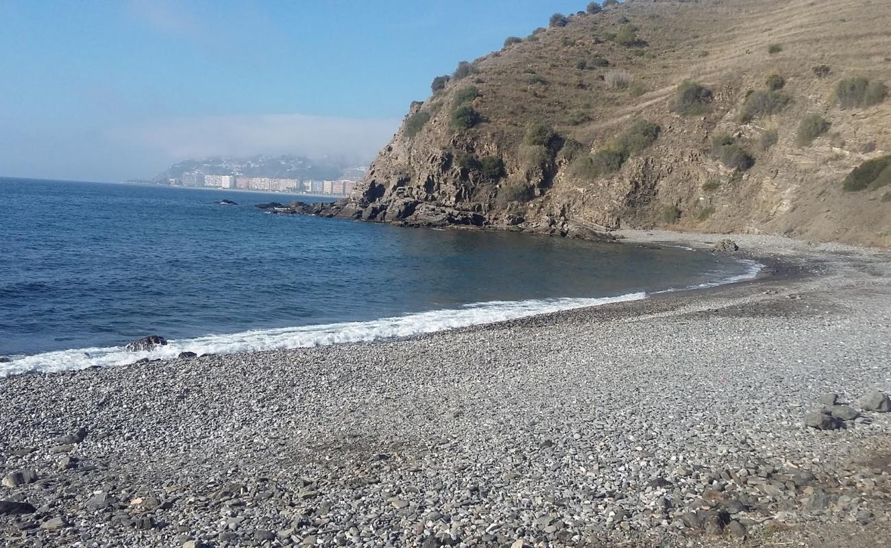 Photo of Playa Barranco de Enmedio with gray fine pebble surface