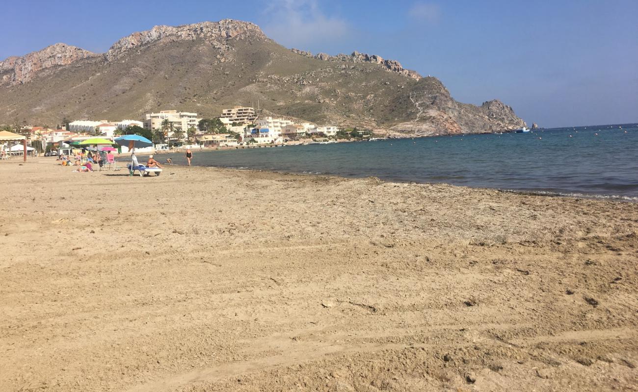 Photo of Playa de Calabardina with gray sand surface