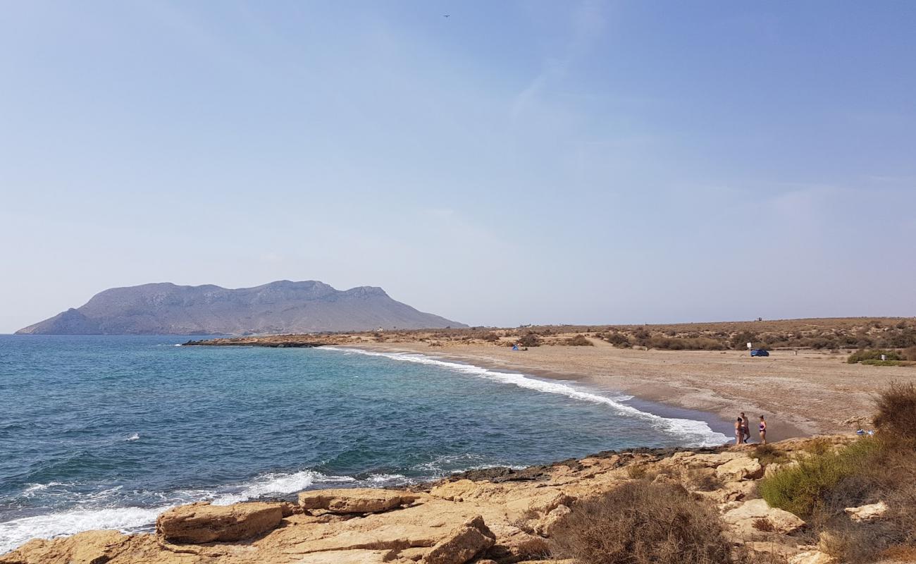 Photo of Playa de Rambla Elena with gray shell sand surface