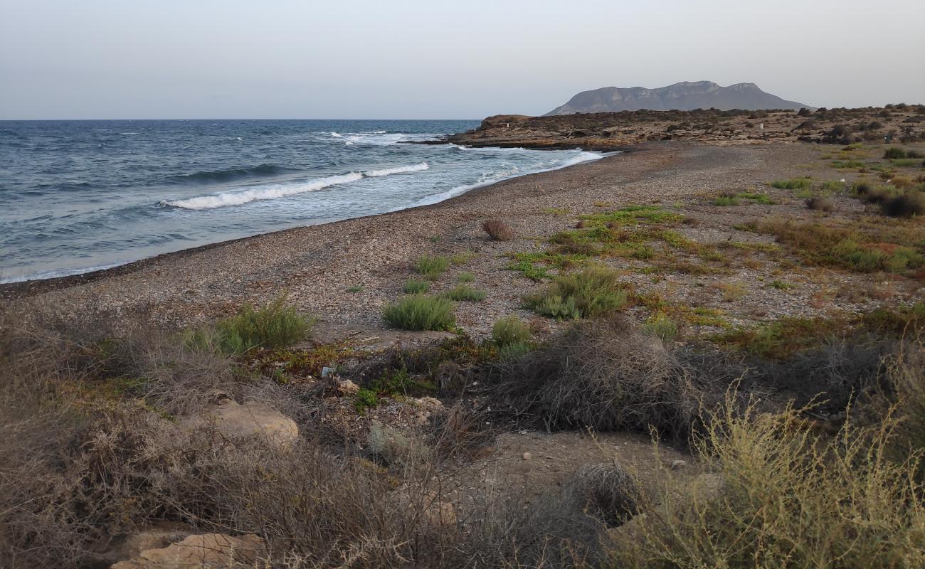 Photo of Cala de los Abejorros with gray pebble surface