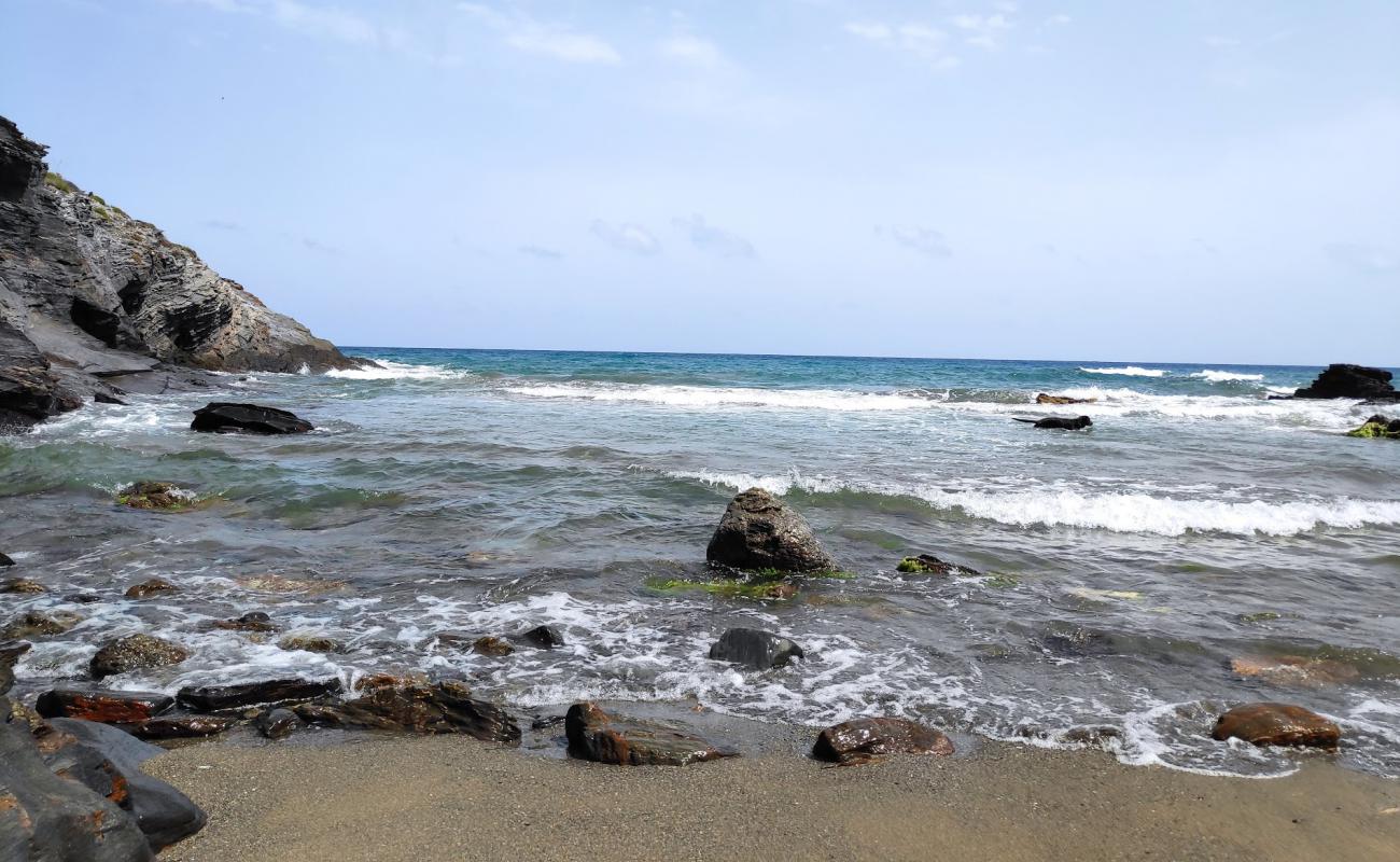 Photo of Cala del Cuervo Beach with gray sand &  pebble surface