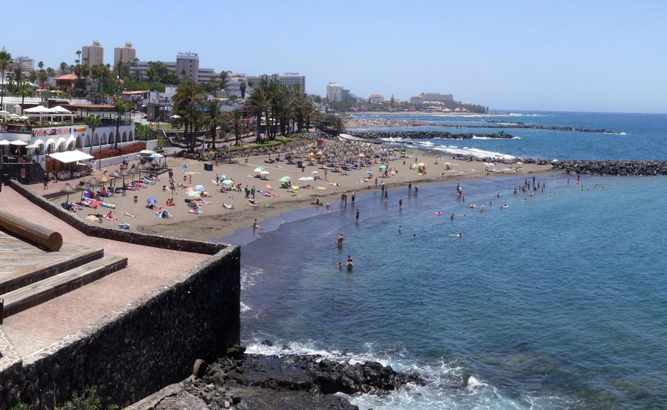 Photo of Playa de Troya with brown sand surface