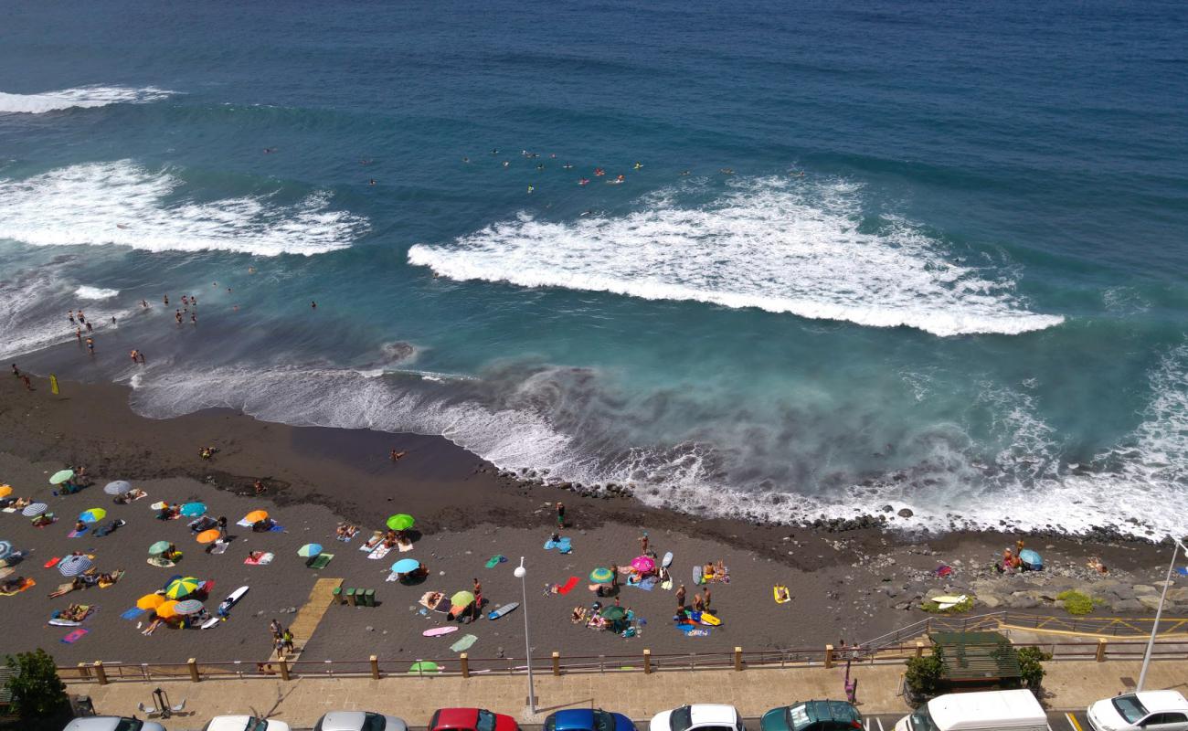 Photo of Socorro Beach with gray fine sand surface