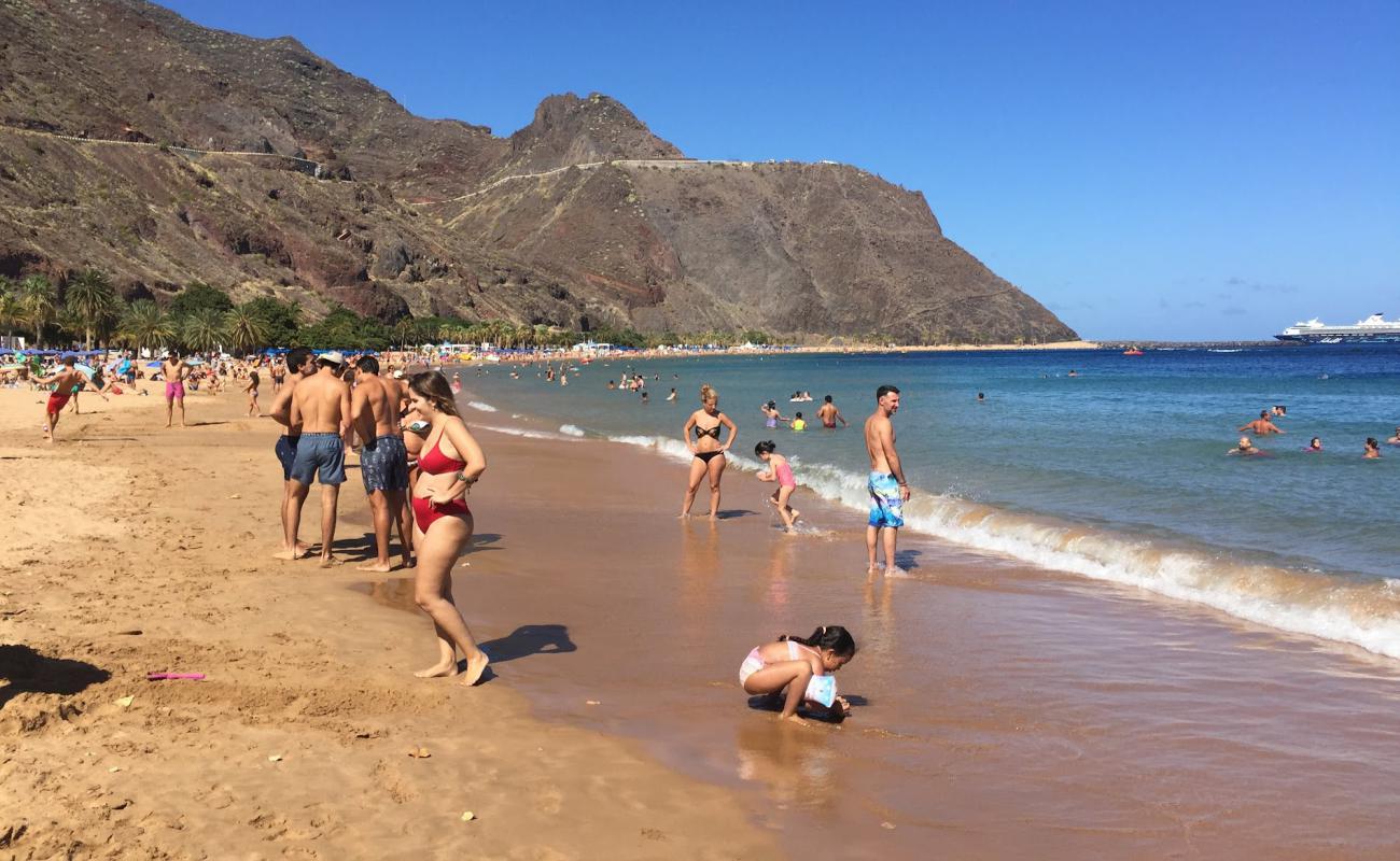 Photo of Playa De Las Teresitas with bright fine sand surface