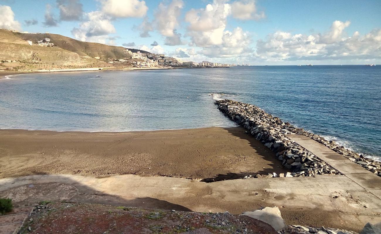 Photo of Playa De La Laja with gray sand surface