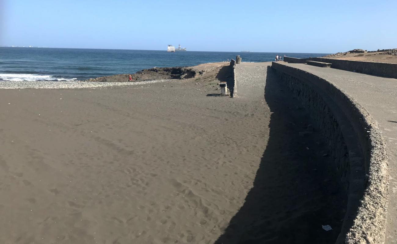 Photo of Beach Bocabarranco with gray sand &  rocks surface