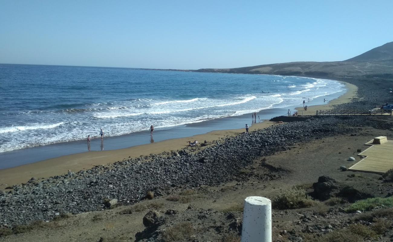 Photo of Playa de Vargas with black sand & pebble surface