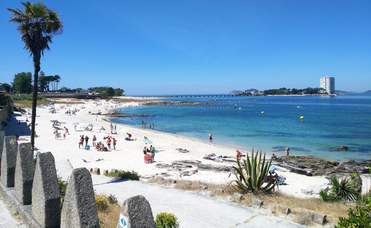 Photo of Praia da Fontaina with white fine sand surface