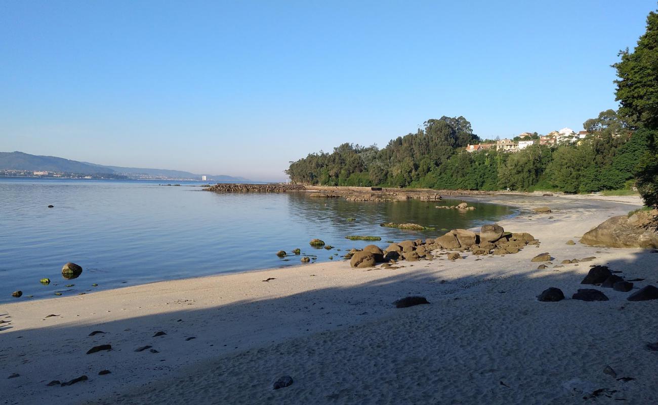 Photo of Praia de Vilela with white sand surface