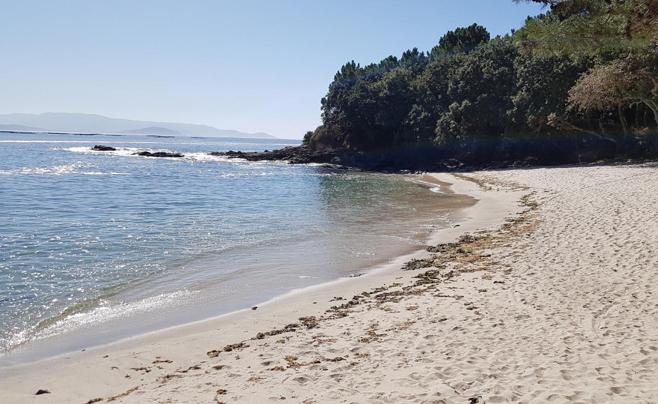 Photo of Praia das Moscas with white sand surface