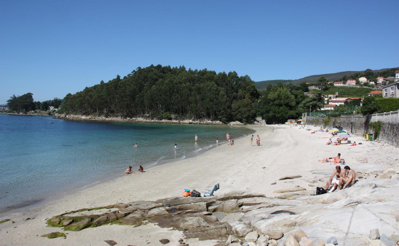 Photo of Praia de Chancelas with white sand surface